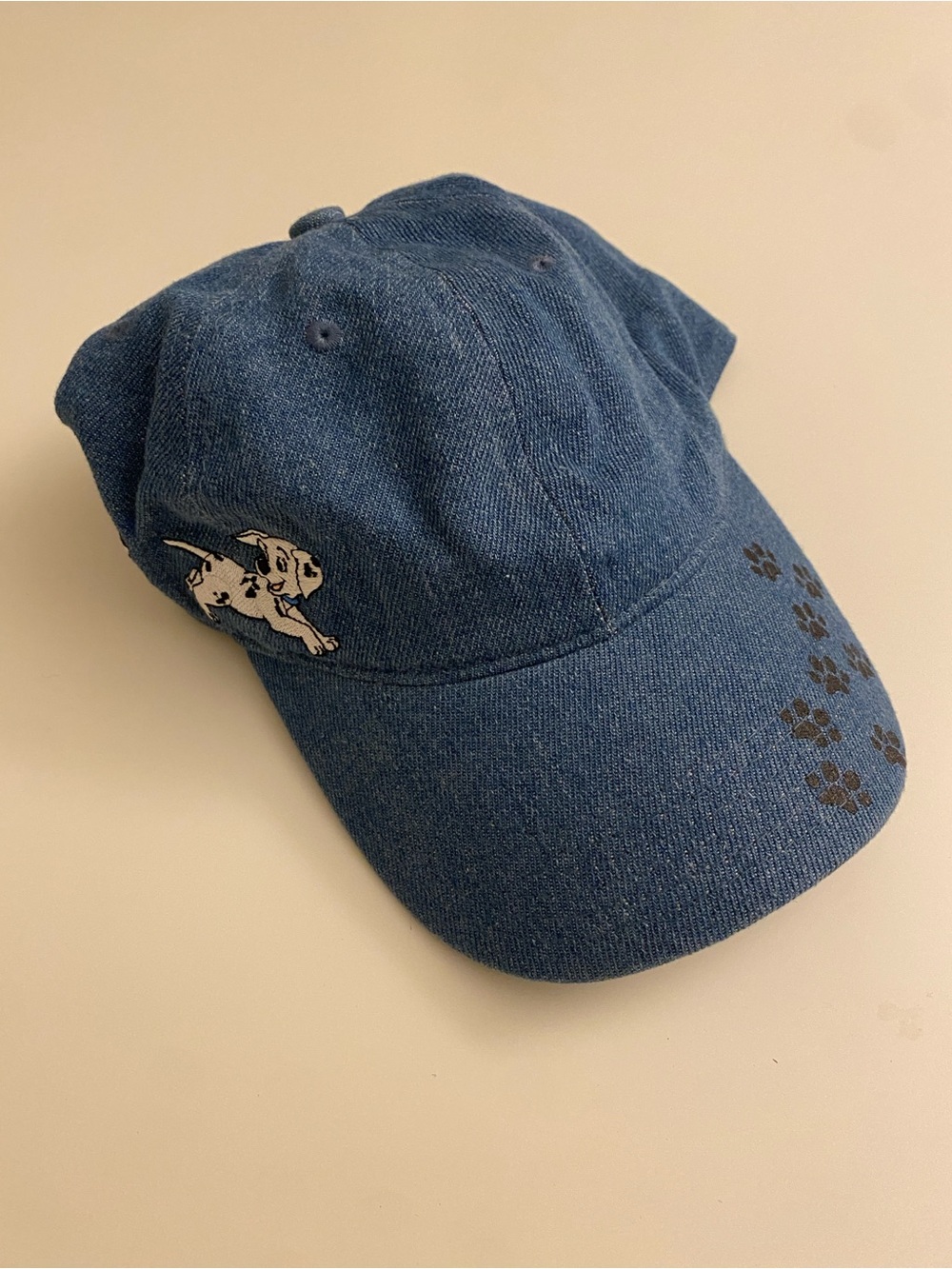 Disney 101 Dalmatians Hat with Adjustable Strap and Paw Print Details